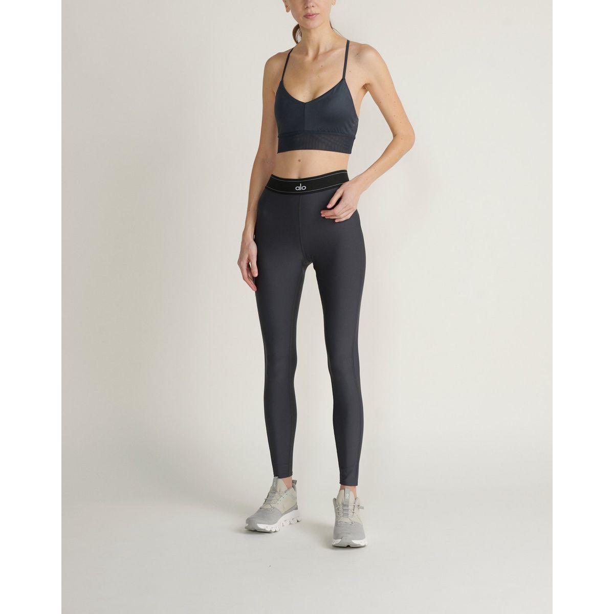 ALO YOGA - Top bra lavish ALO YOGA Gris W9074RANTHRACITE