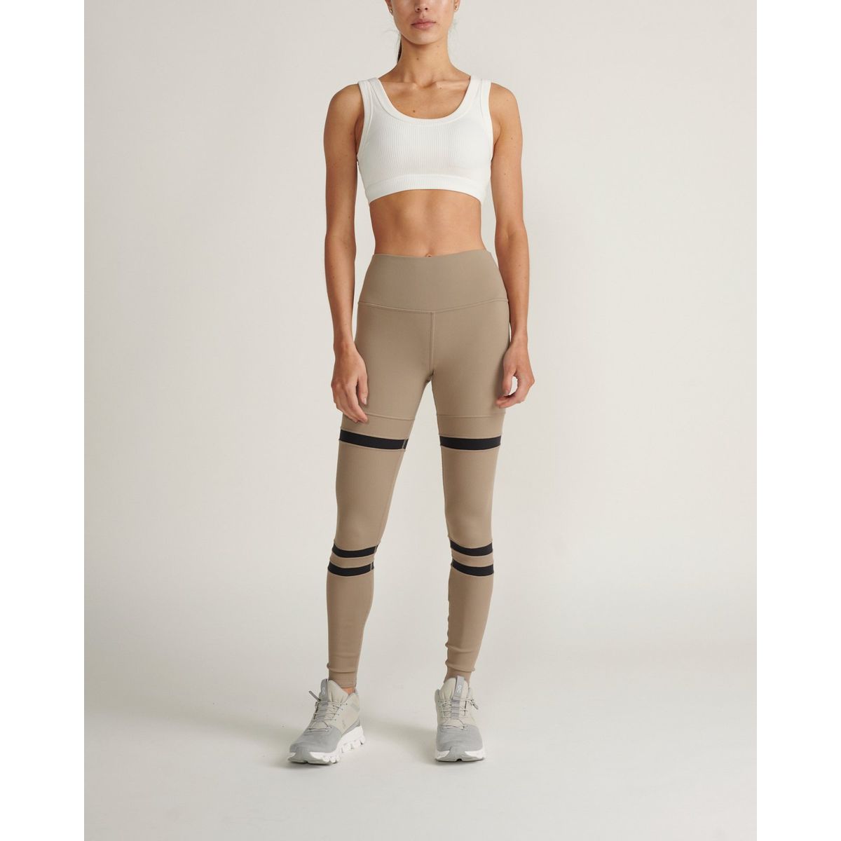 ALO YOGA - Top bra wellness ALO YOGA Beige W9291RIVORY