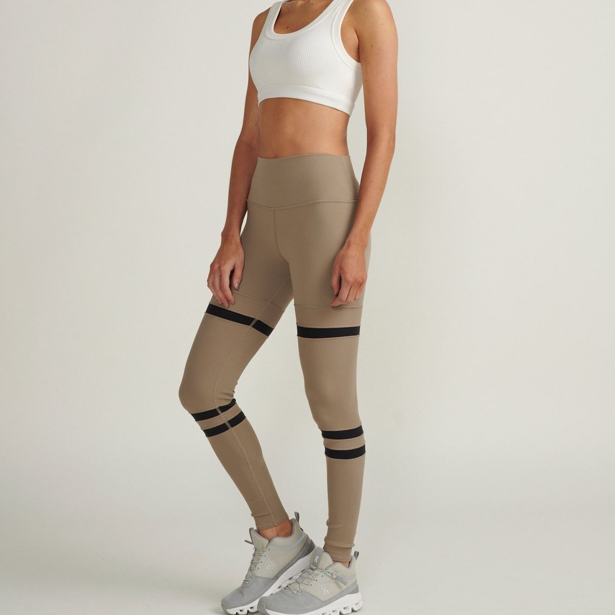 ALO YOGA - Top bra wellness ALO YOGA Beige W9291RIVORY