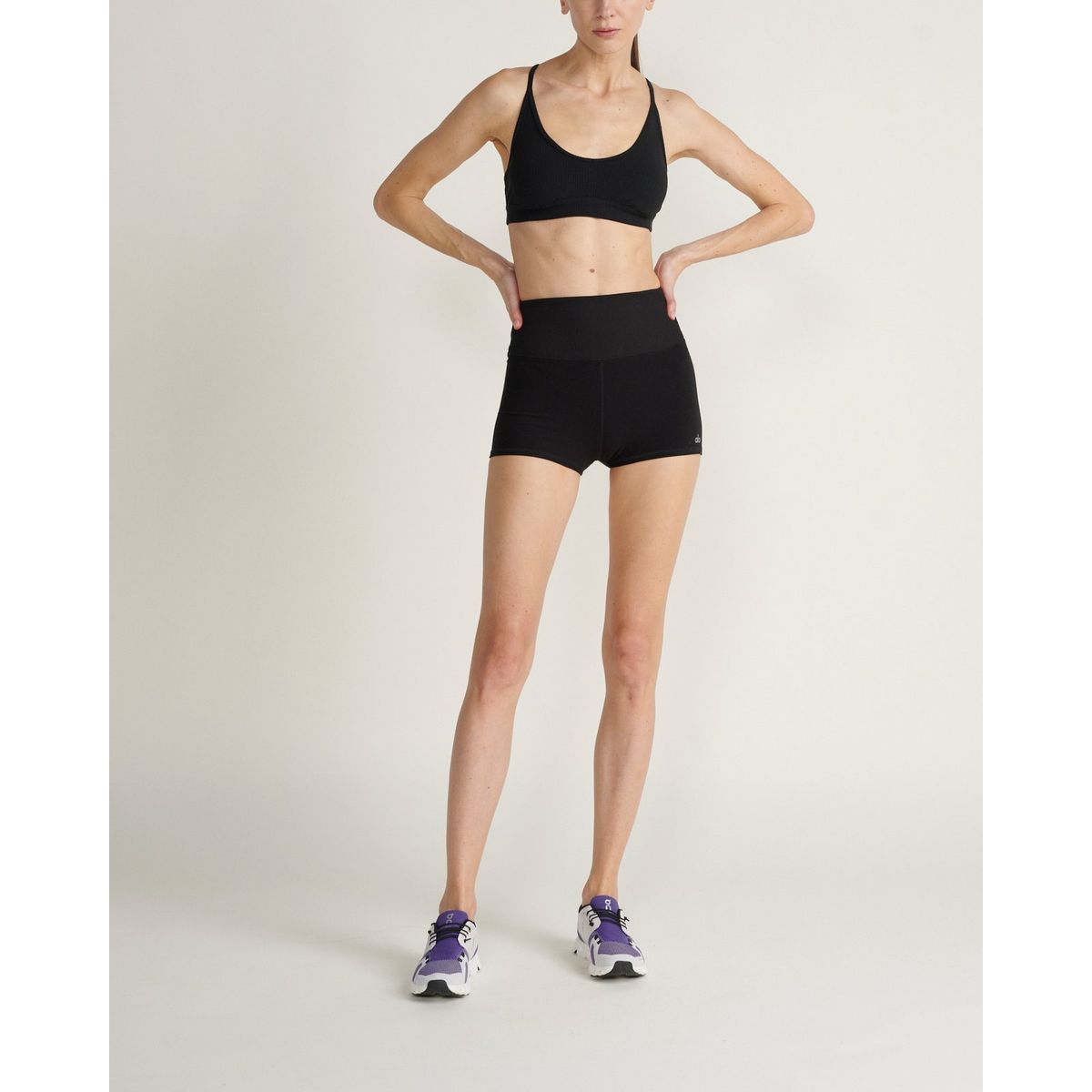 ALO YOGA - Top bra rib blissful ALO YOGA Negro W9392RBLACK