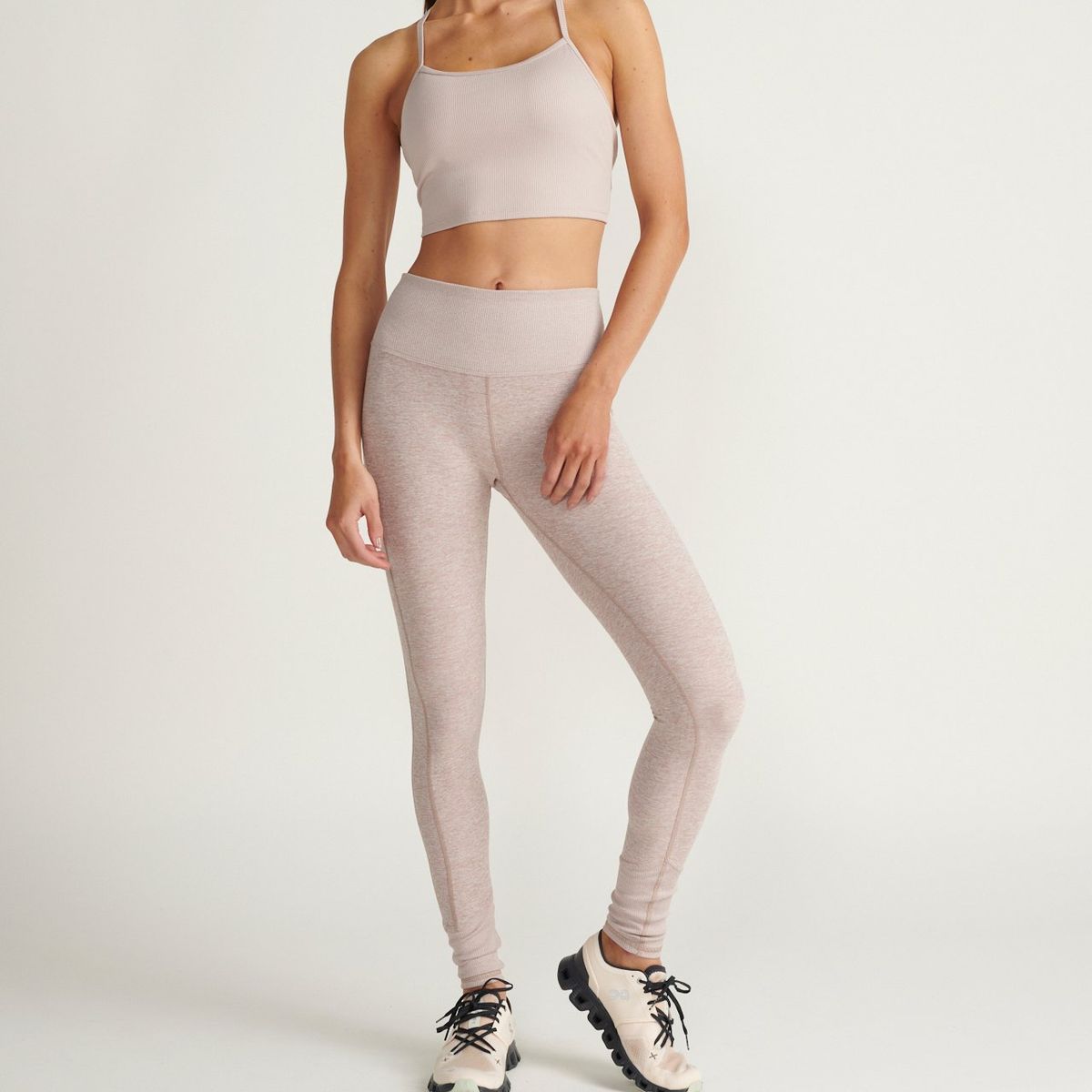 ALO YOGA - Top tank alosoft rib crop calm ALO YOGA Rosa W9431RDP