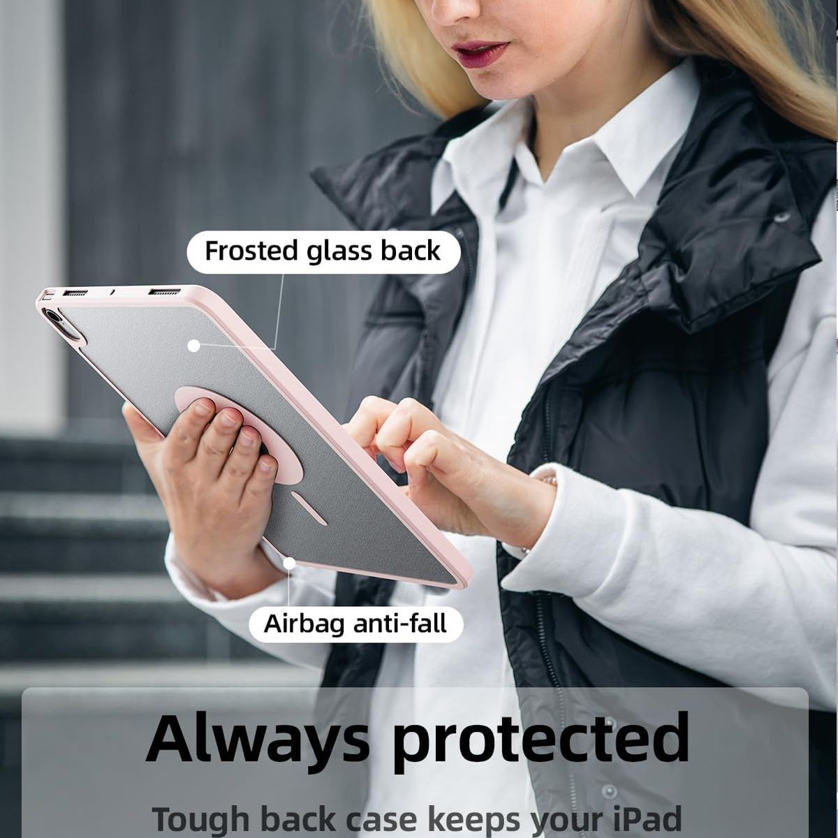 GENERICO - Smart Case Magnetico giratorio Para iPad 10.2 / 10.5