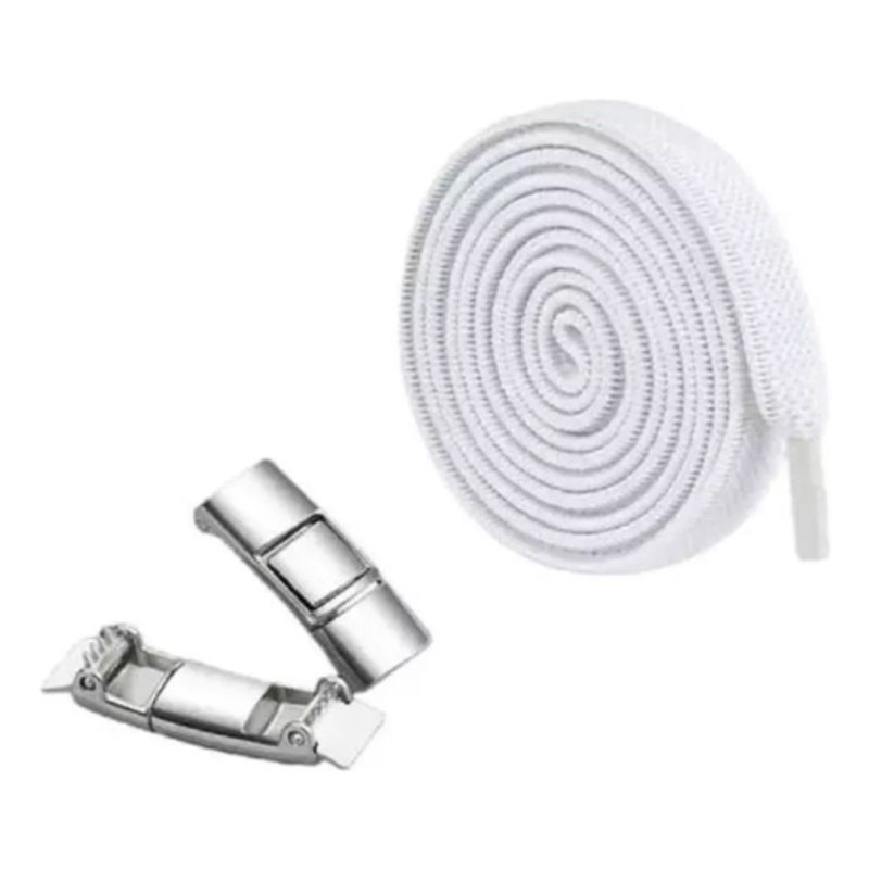 AFM - Cordones Elásticos  Sin Nudos Planos De 8mm 2 Par