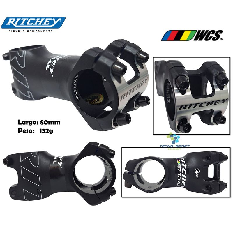 RITCHI - Manubrio + Espiga Bicicleta Ritchey Comp Evo Curve Ruta Alum