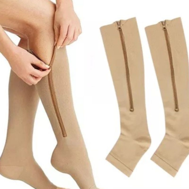 GENERICO - MEDIA COMPRESION ANTI-VARICES CIRCULACION CREMALLERA COMPRESION