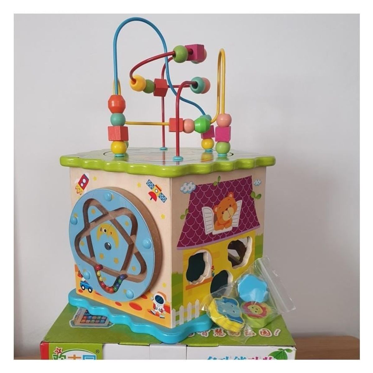 GENERICO - Cubo De Actividades Montessori Multifuncional