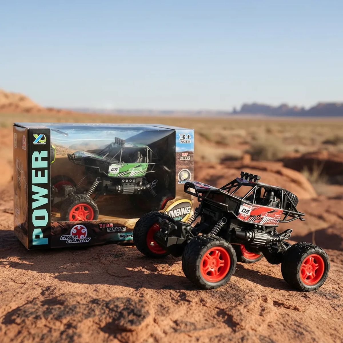 GENERICO - Camioneta 4x4 Todo Terreno Control Remoto Rojo