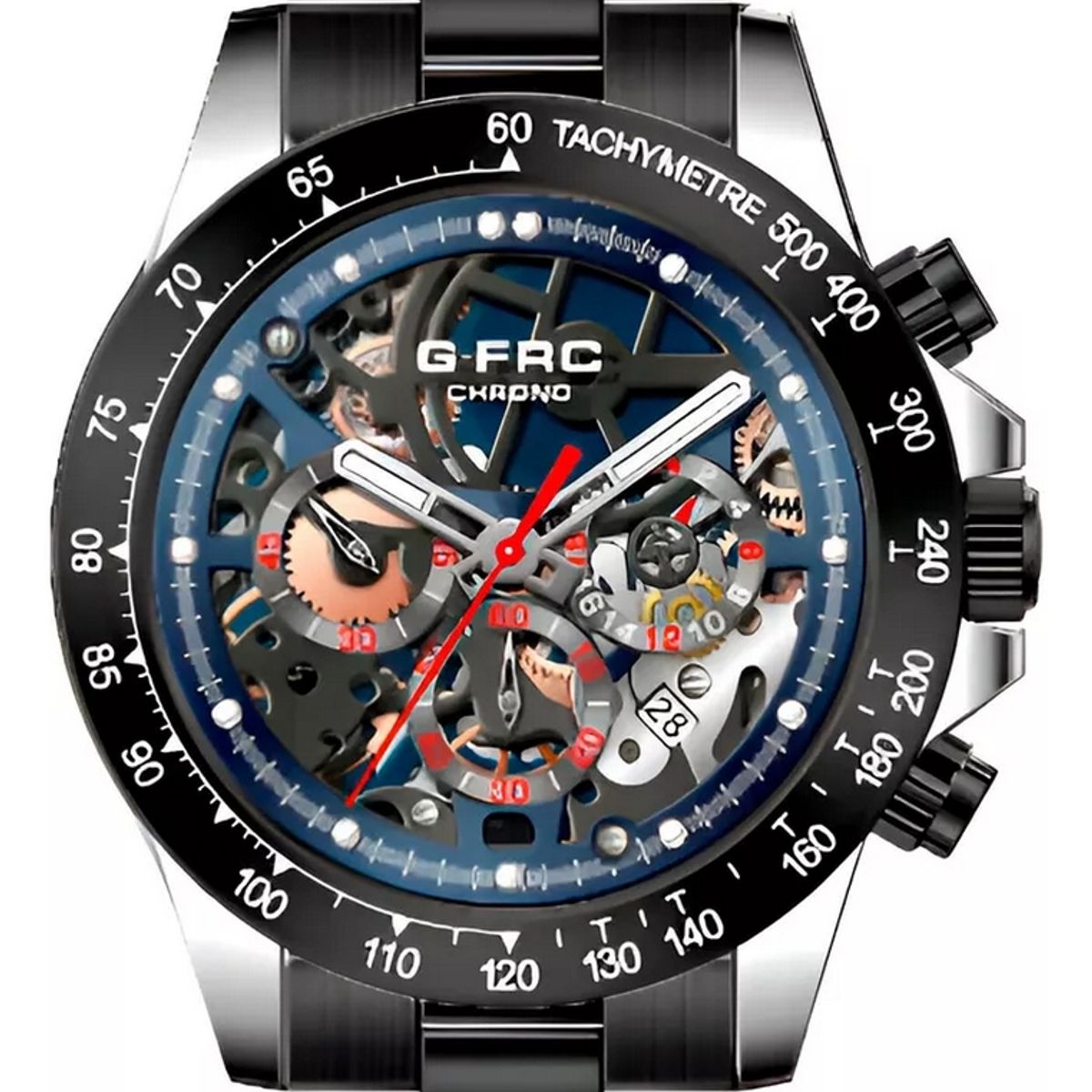 GFORCE - Reloj G-force H3717g Cronografo Funcional Acero + Estuche