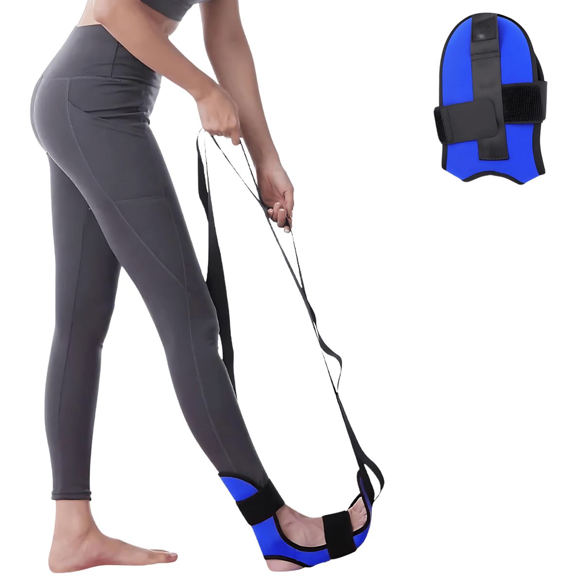 GENERICO - Banda Estiramiento Pie Pierna Yoga Fisioterapia Rehabilitación Fitness