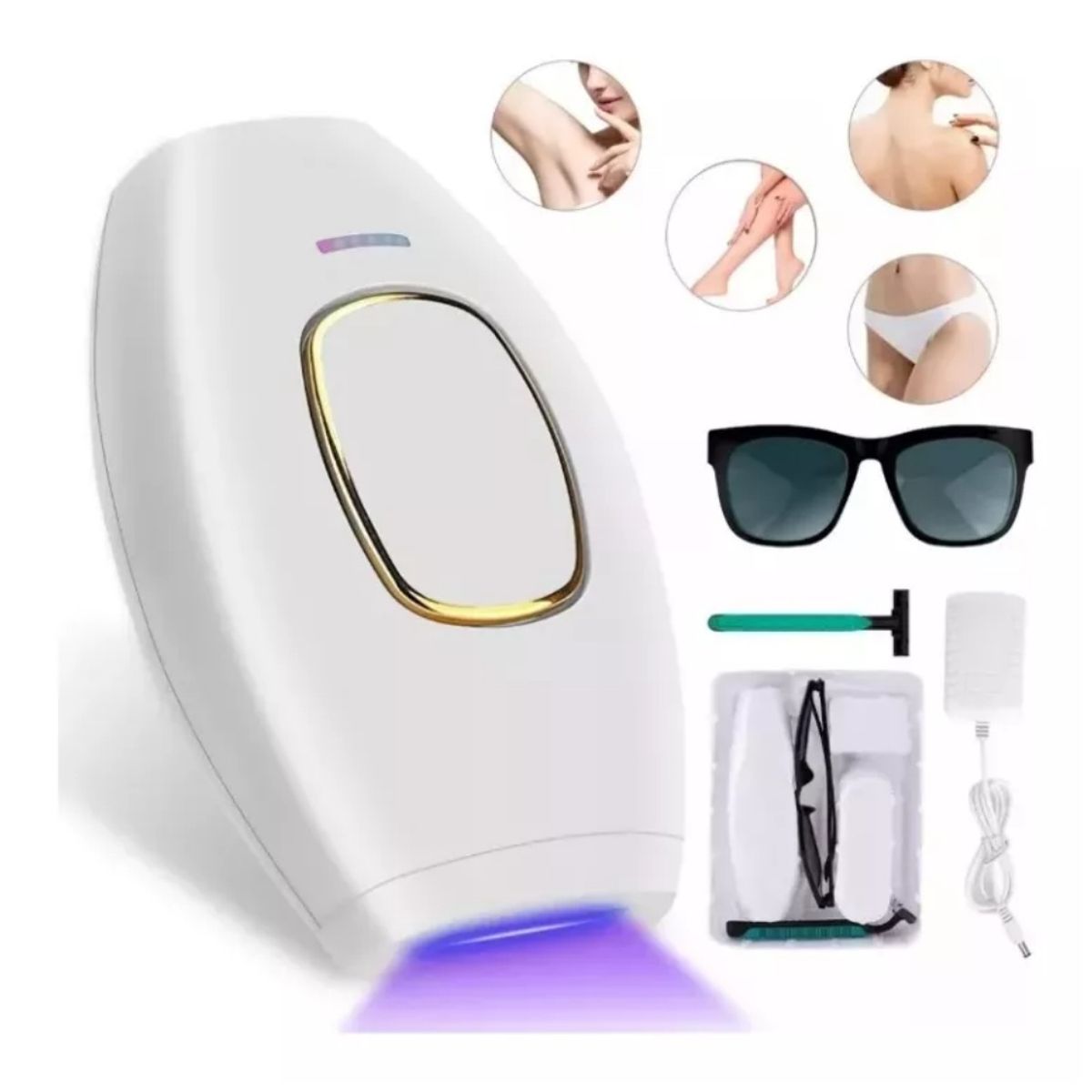 GENERICO - Depiladora Permanente IPL Láser 999 Color Blanco 110V