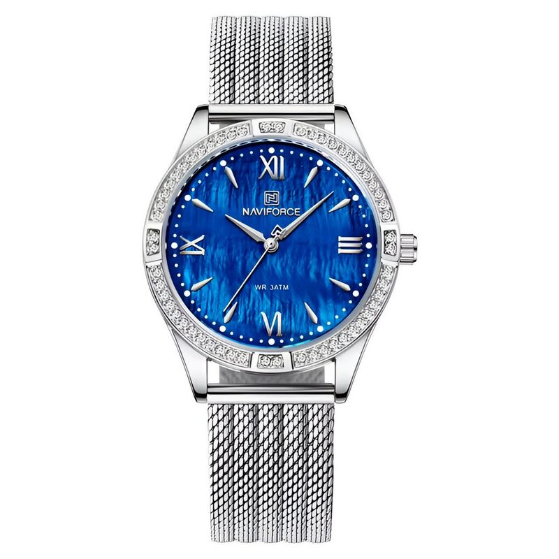 NAVIFORCE - Reloj Naviforce Casual Nf5028 Mujer Acero + Estuche