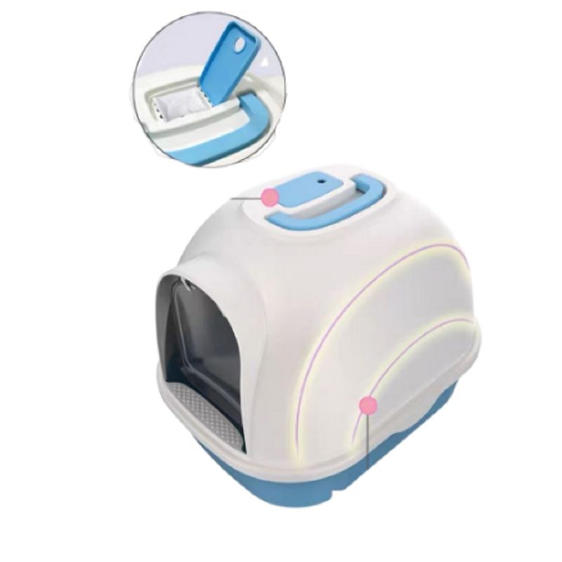 GENERICO - Baño Arenero Grande Para Gatos Con Filtro + Pala