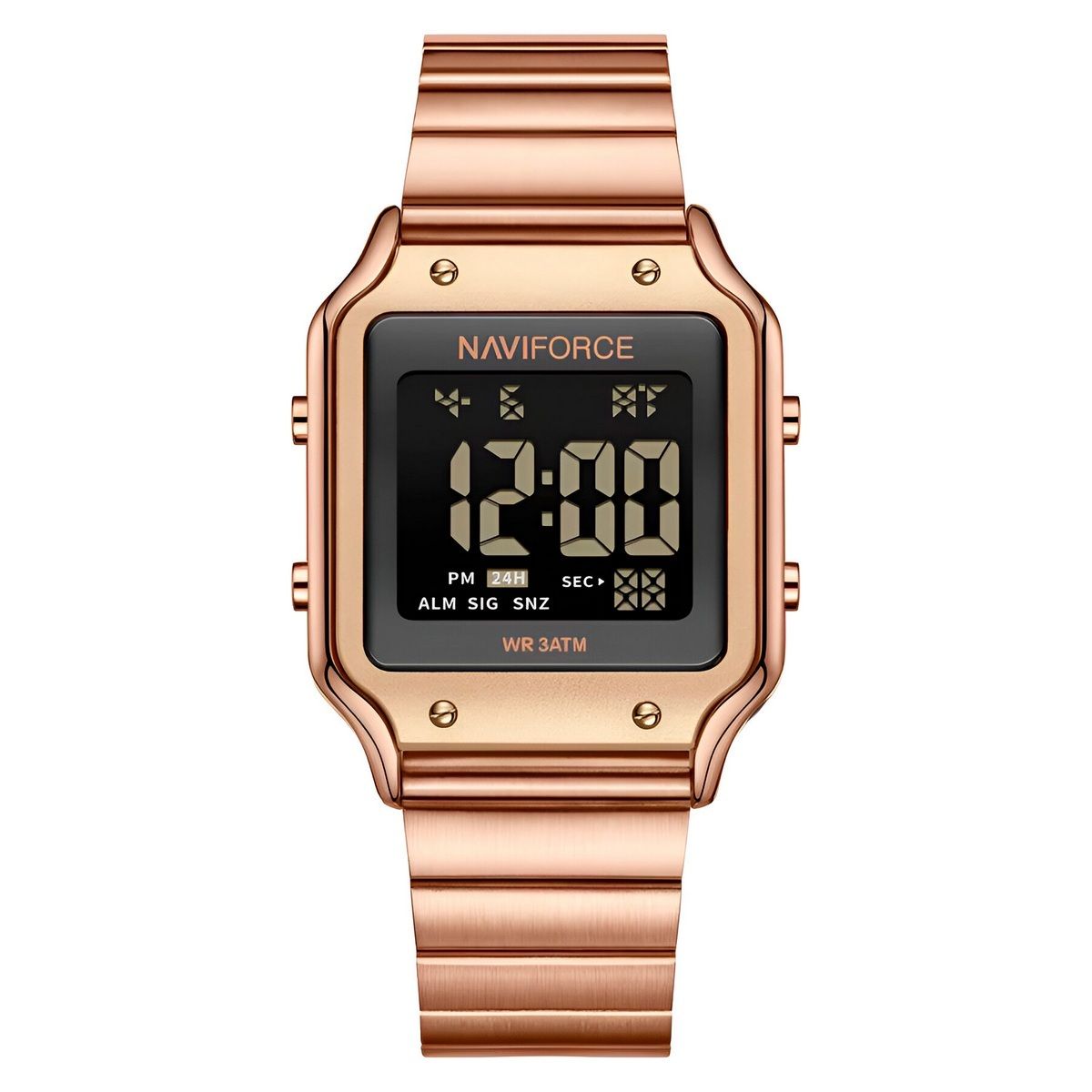 NAVIFORCE - Reloj Naviforce Sport Nf5046 Mujer Digital Acero + Estuche