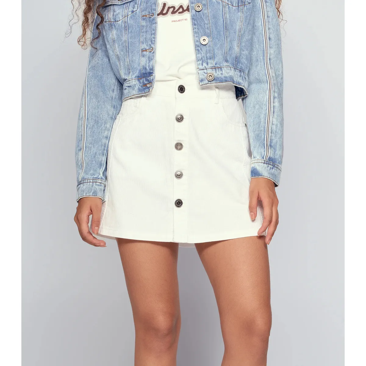 UNSER - Falda Corta  Con Cortes Y Bolsillos Unser