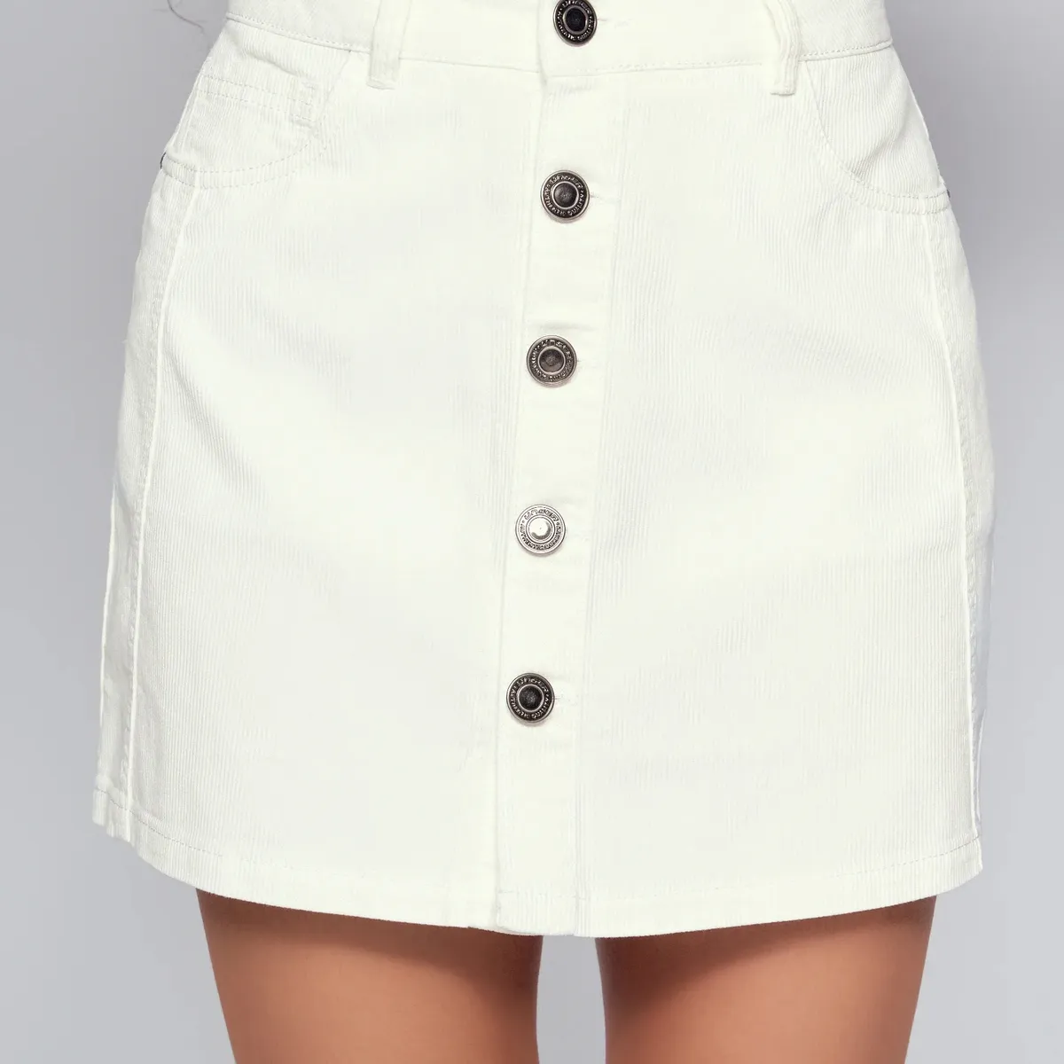 UNSER - Falda Corta  Con Cortes Y Bolsillos Unser