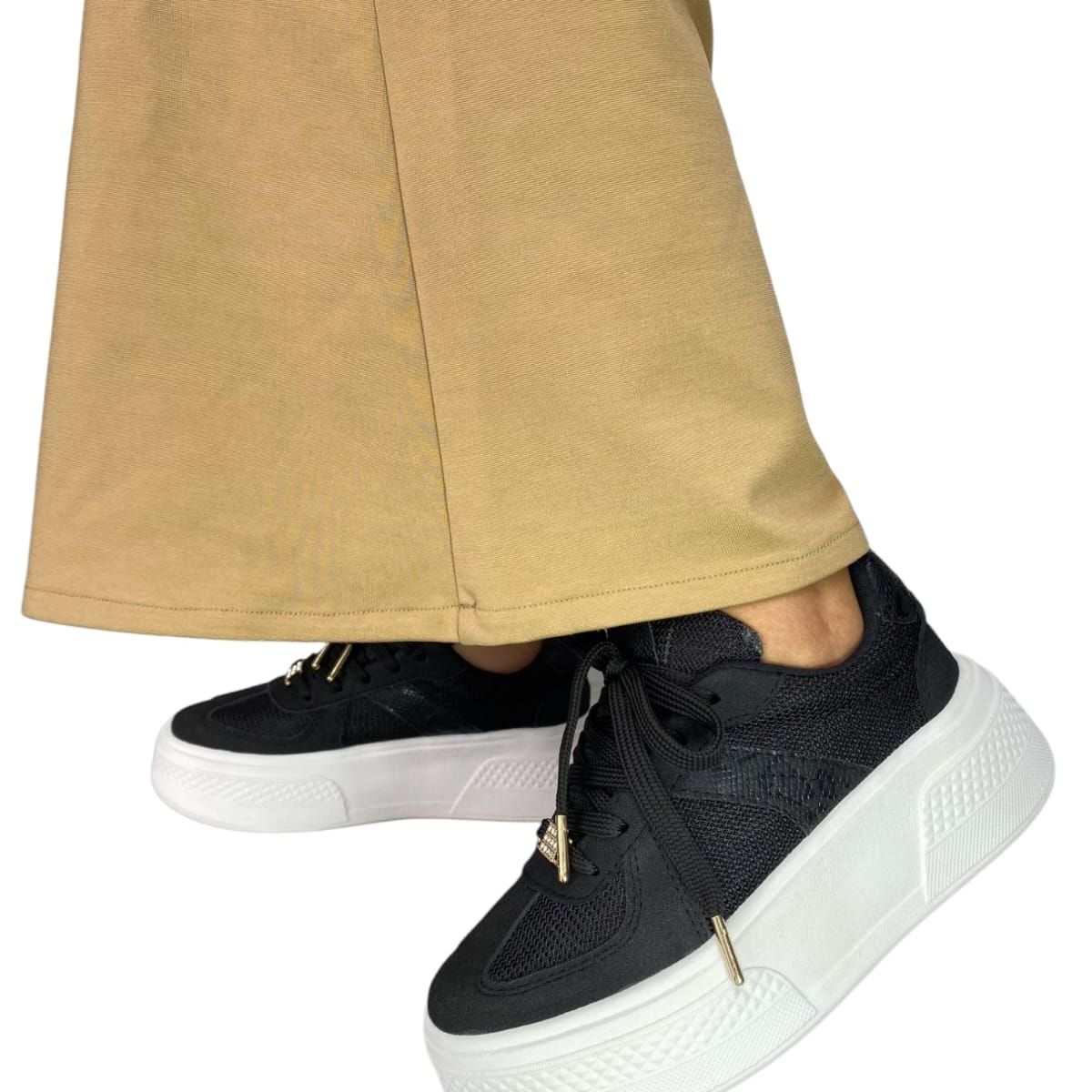 EVEGONZ - Zapatos de Moda Casual Calzado Negro de Mujer