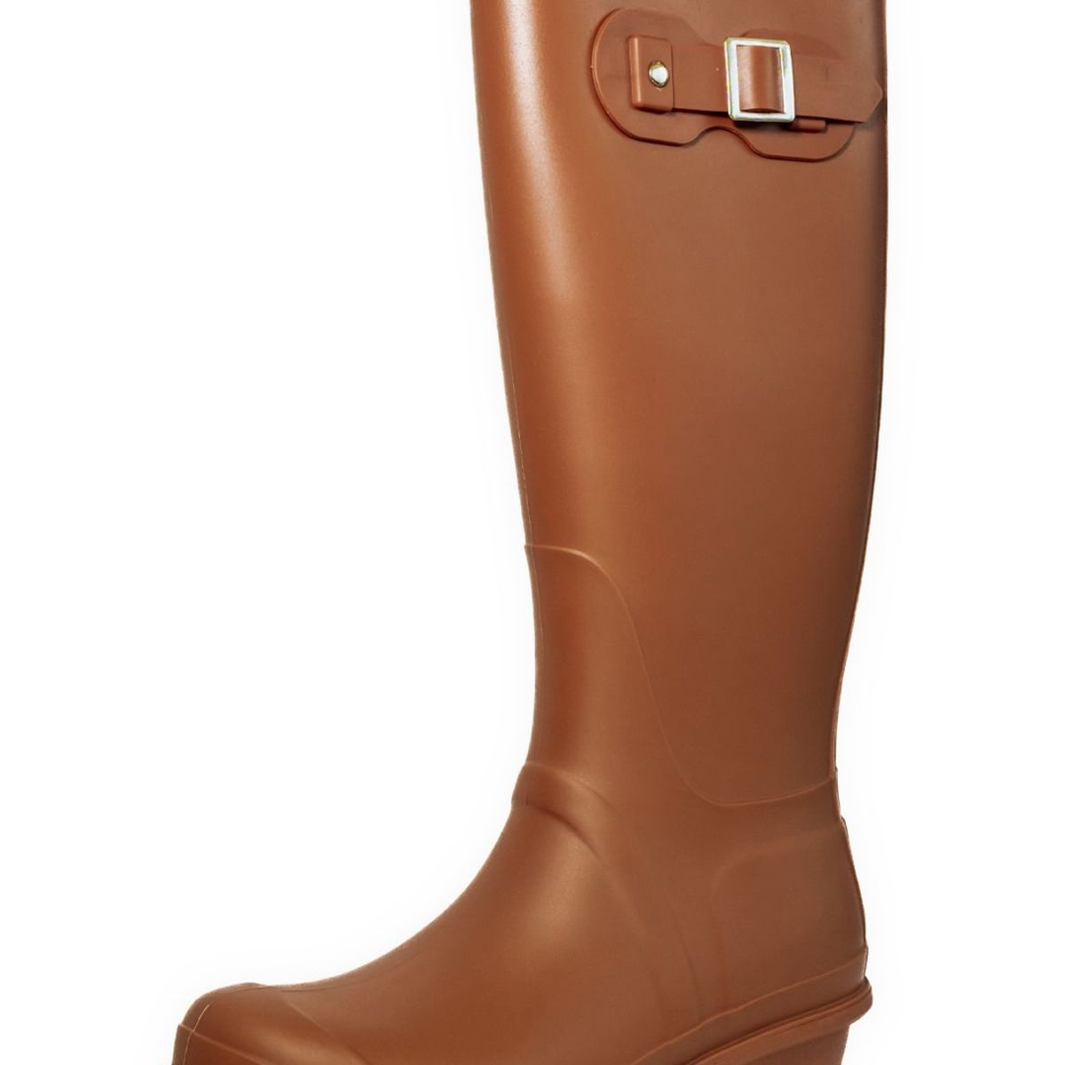 BOTTPLIE - Botas Lluvia Altas Mujer Wellington - Cafe Marron Matte