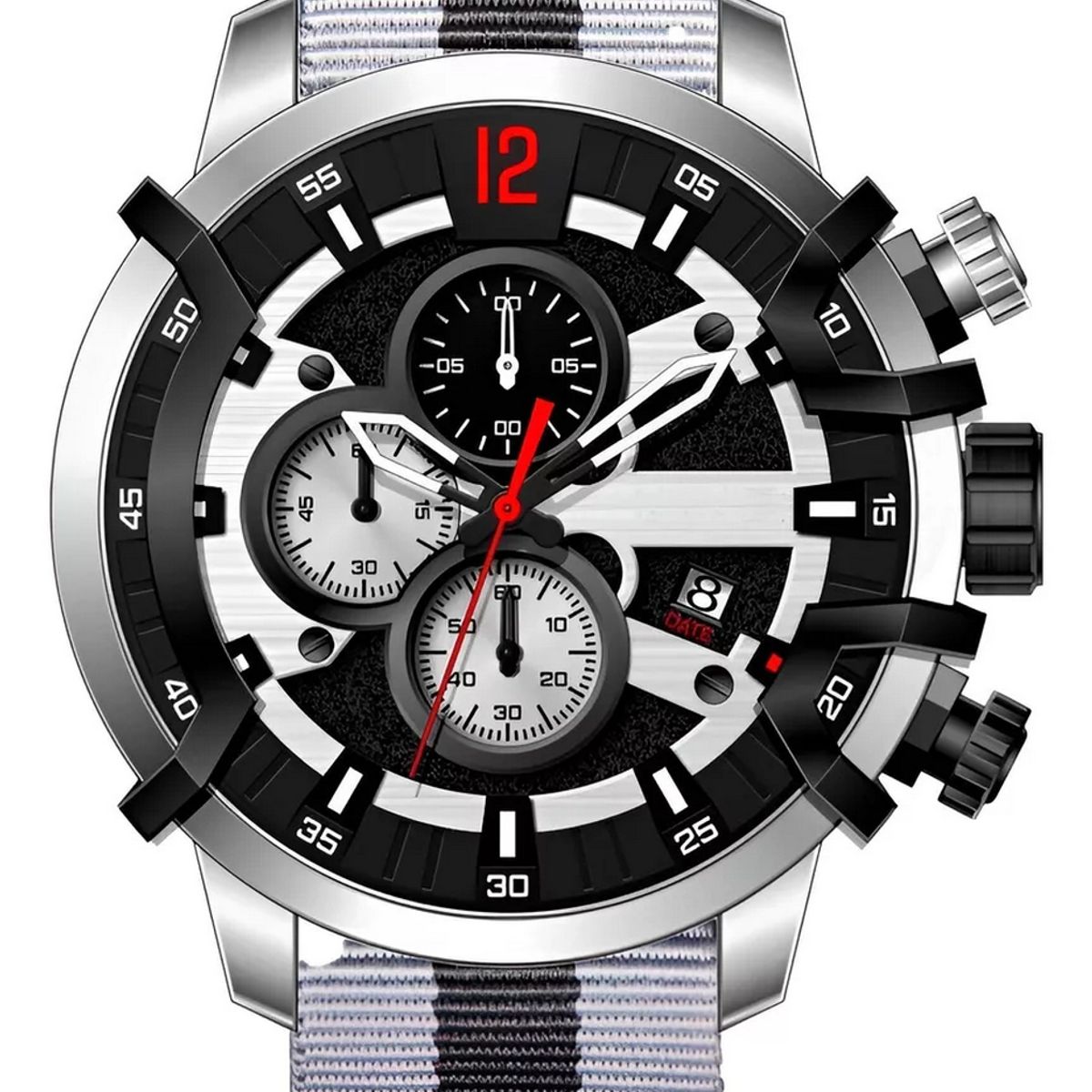 GFORCE - Reloj G-force H4051g Cronografo Funcional Cuero + Estuche