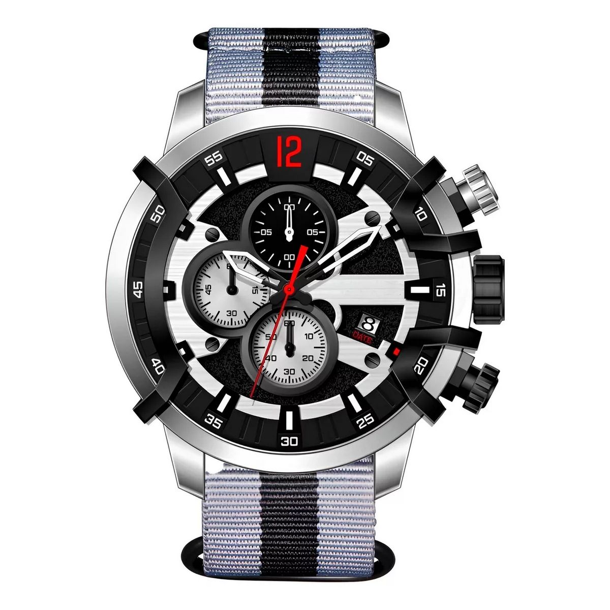 GFORCE - Reloj G-force H4051g Cronografo Funcional Cuero + Estuche