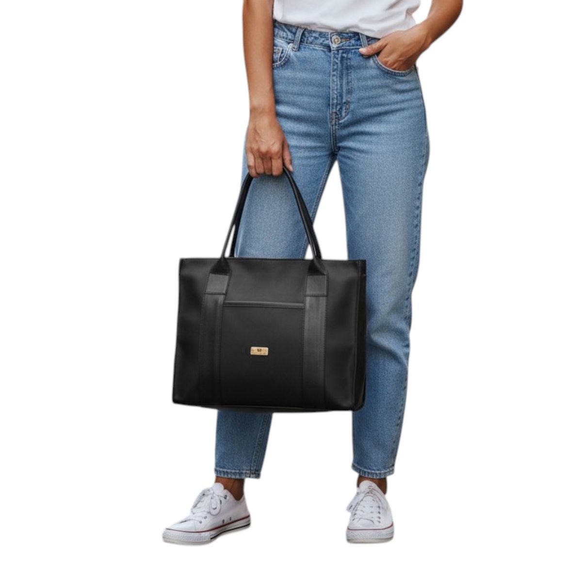 KARLA CHACON - Bolso Tote Karla Chacon Negro Laura
