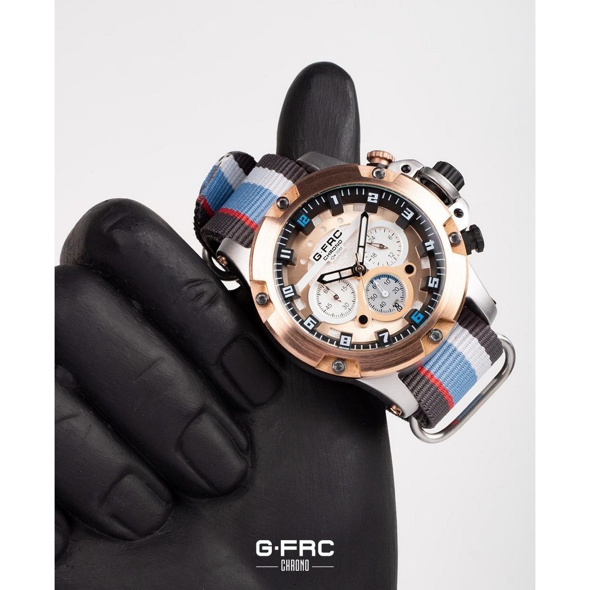 GFORCE - Reloj G-force H4053g Cronografo Funcional Nylon + Estuche