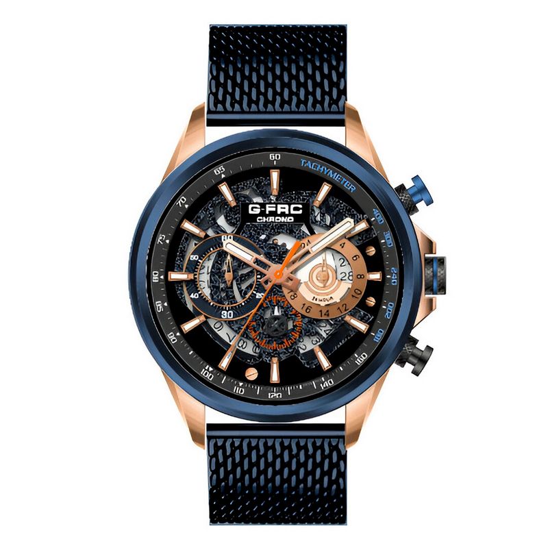 GFORCE - Reloj G-force H3718g Cronografo Funcional Acero + Estuche