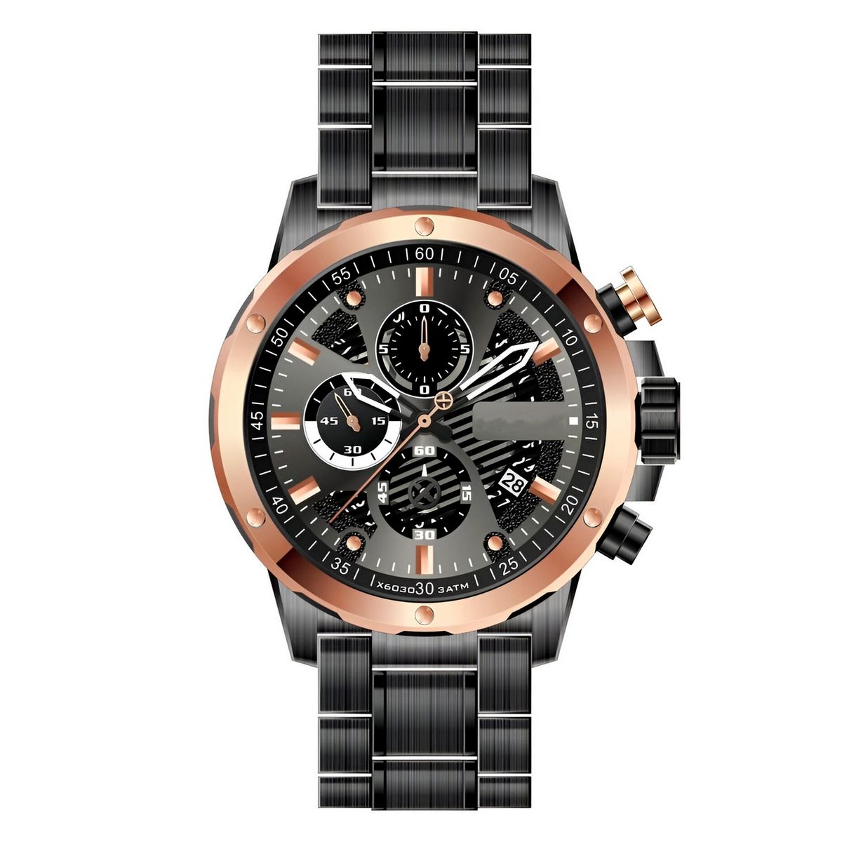 GFORCE - Reloj G-force H3678g Cronografo Funcional Acero + Estuche