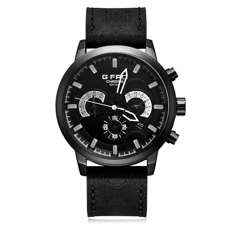 GFORCE - Reloj G-force H3767g Cronografo Funcional Cuero + Estuche