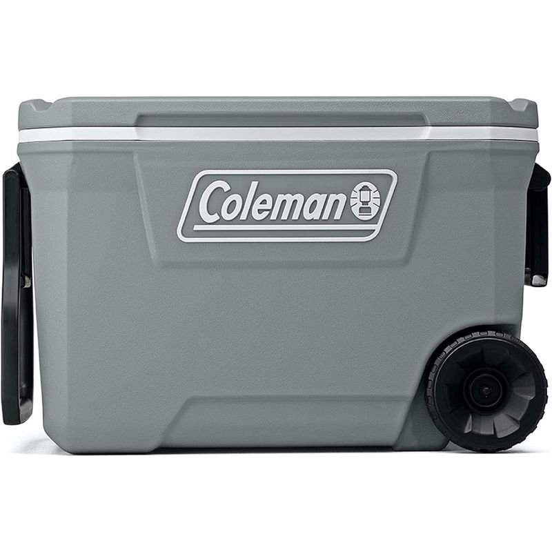 COLEMAN - Cooler portátil con ruedas Coleman 62 qt aislado 5 días