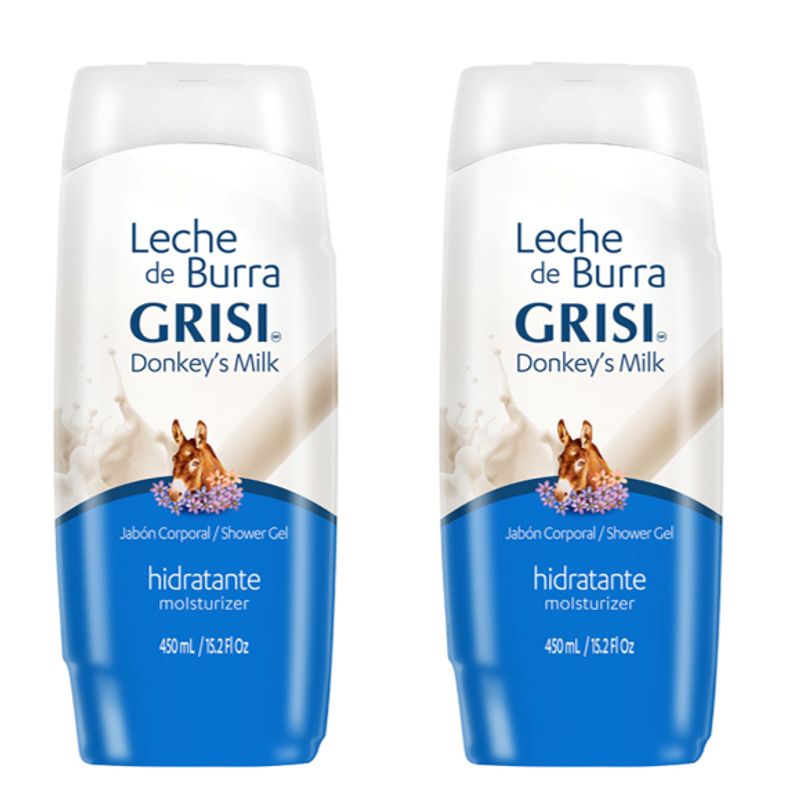 GENERICO - Jabón Liquido Corporal Hidratante Leche de Burra 450ml - Grisi X2 UND
