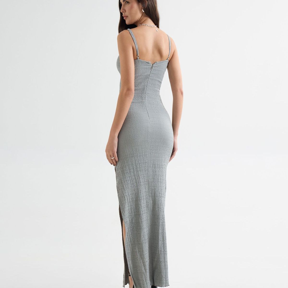 SEVEN SEVEN - Vestido Tejido  Para Mujer Gris Seven Seven