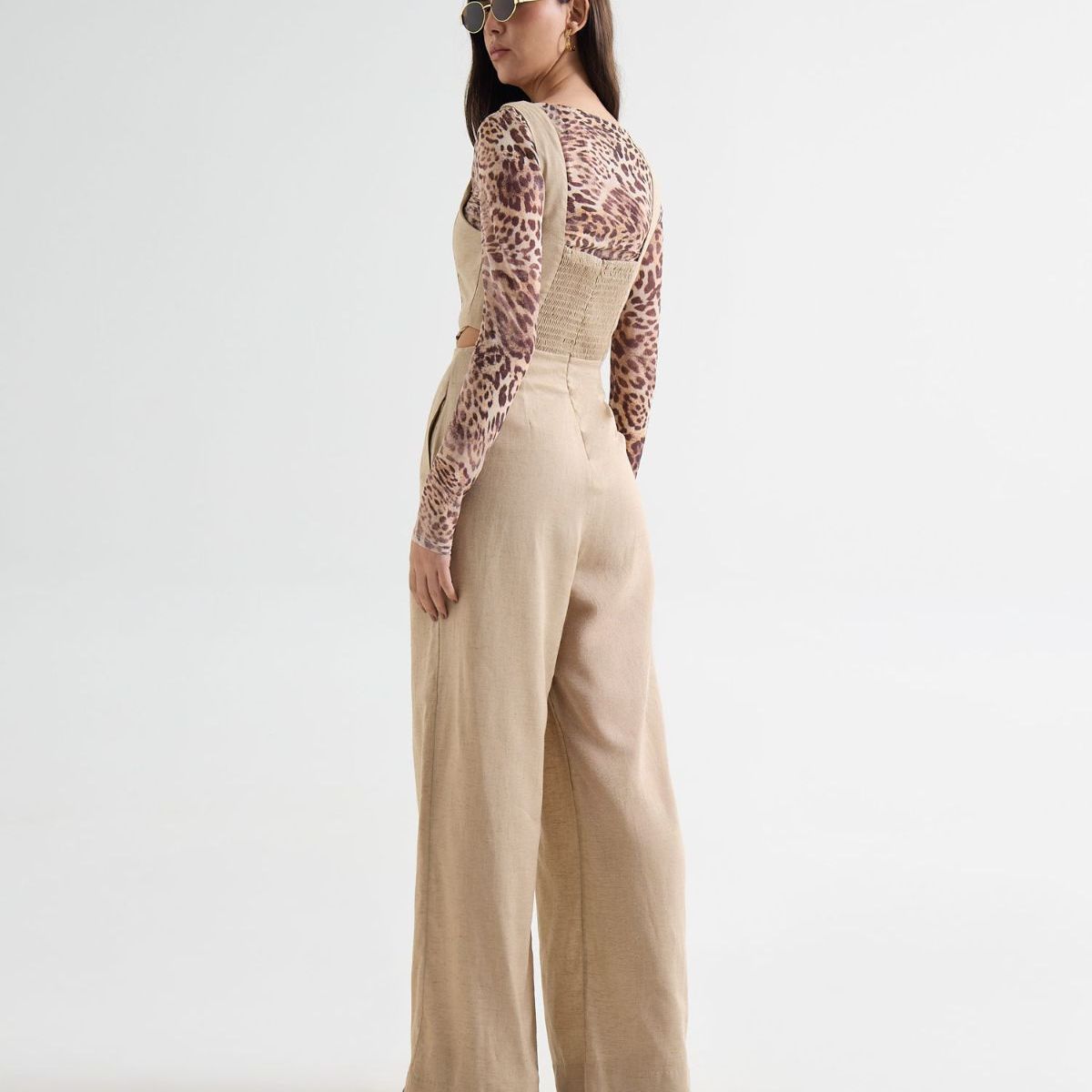 SEVEN SEVEN - Enterizo Para Mujer Manga Sisa Color Beige Marca Seven Seven #28320431