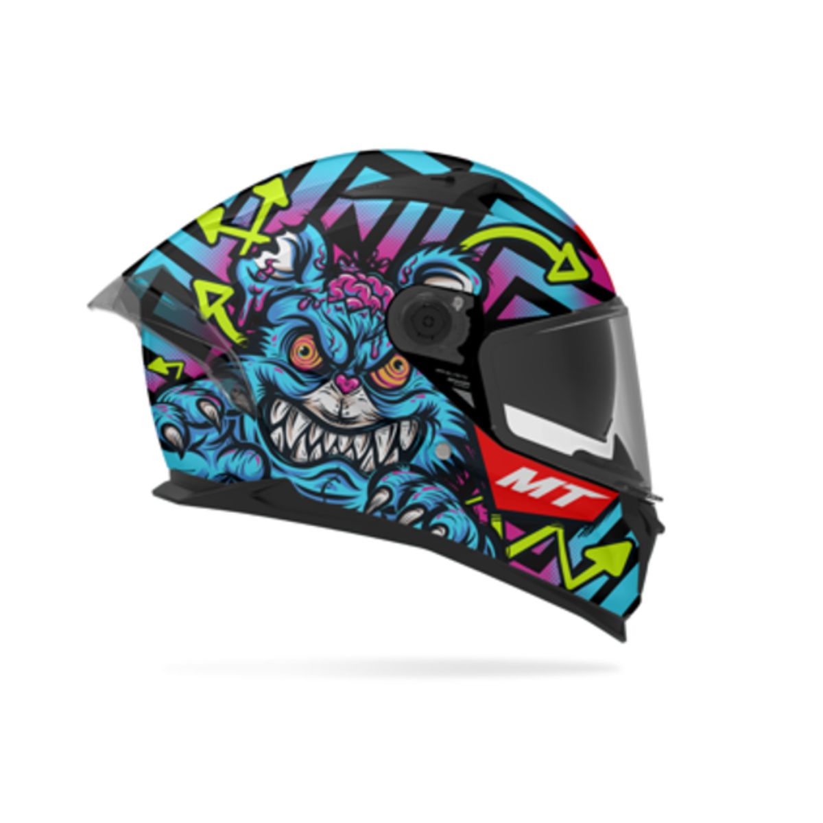MT HELMETS - CASCO MT HELMETSBRAKER SV CRAZY TEDDY B7 BRILLO TALLA L