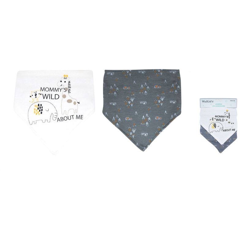 GENERICO - Set De Baberos Estilo Pañoleta Mommys Wild 77092