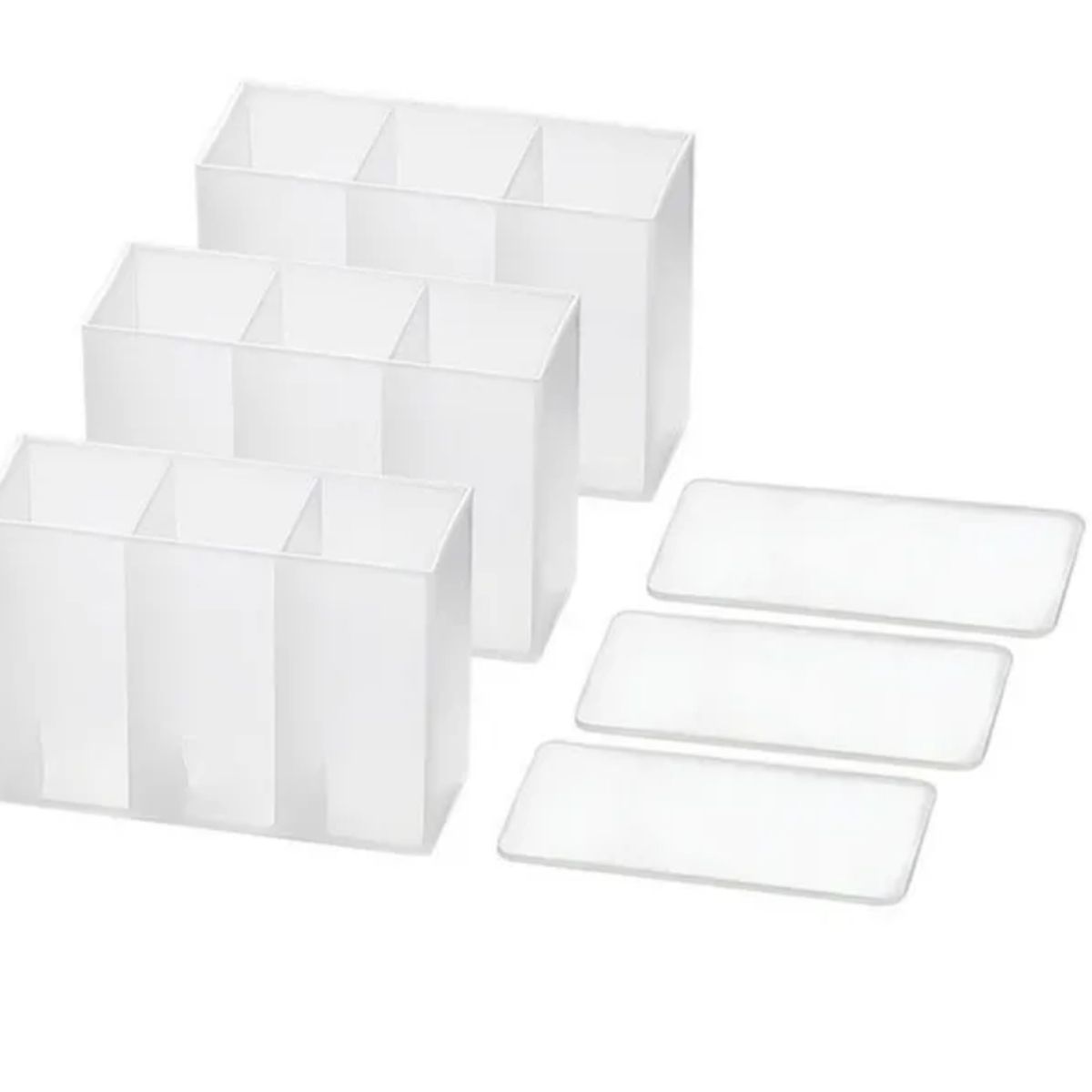 GENERICO - Caja Organizadora Adhesiva X3 Und Almacenamiento De Artículos
