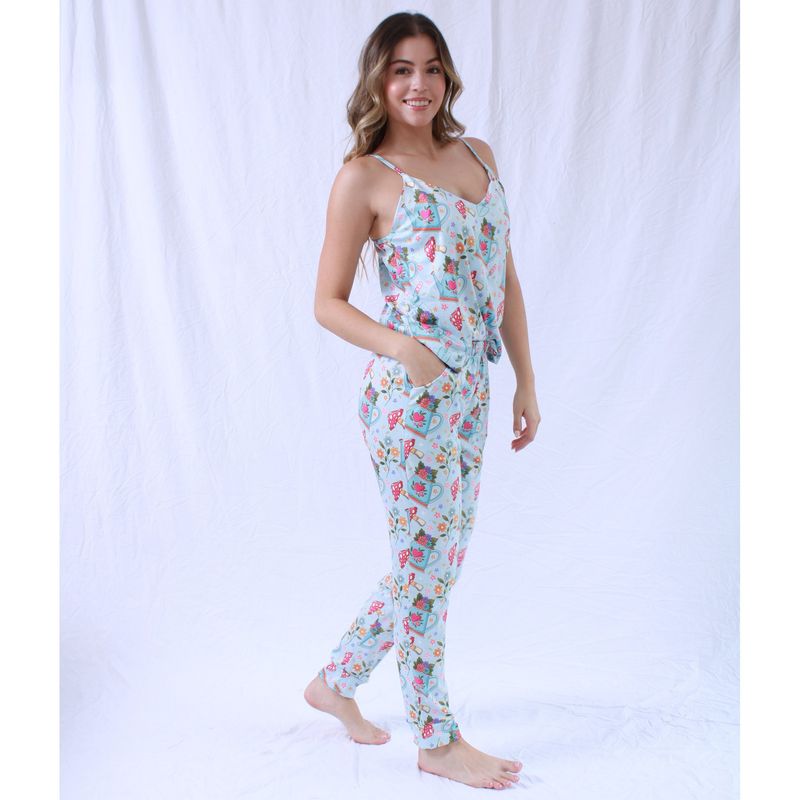 COPO DE NIEVE - Conjunto Pijama Jardin Tiras Largo