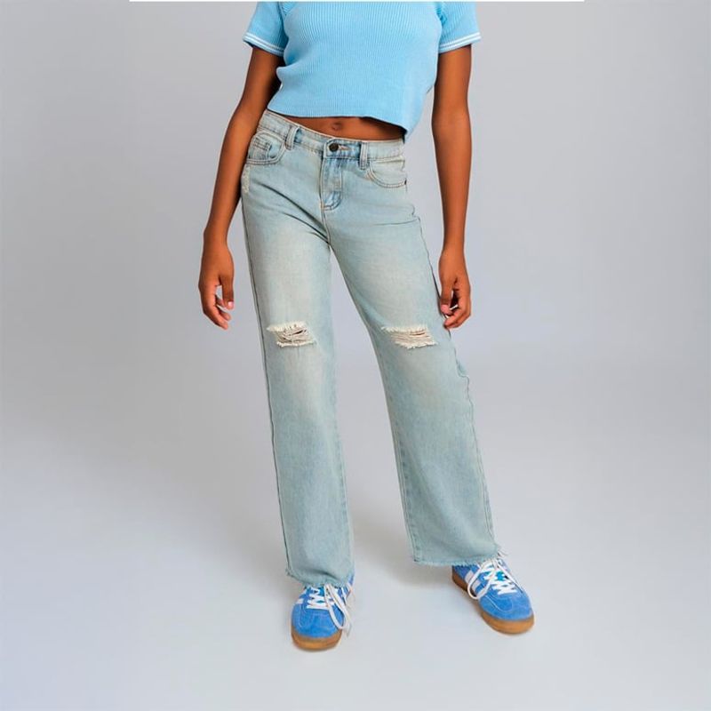 QTORSE - Jeans Noah para Niña Rotos