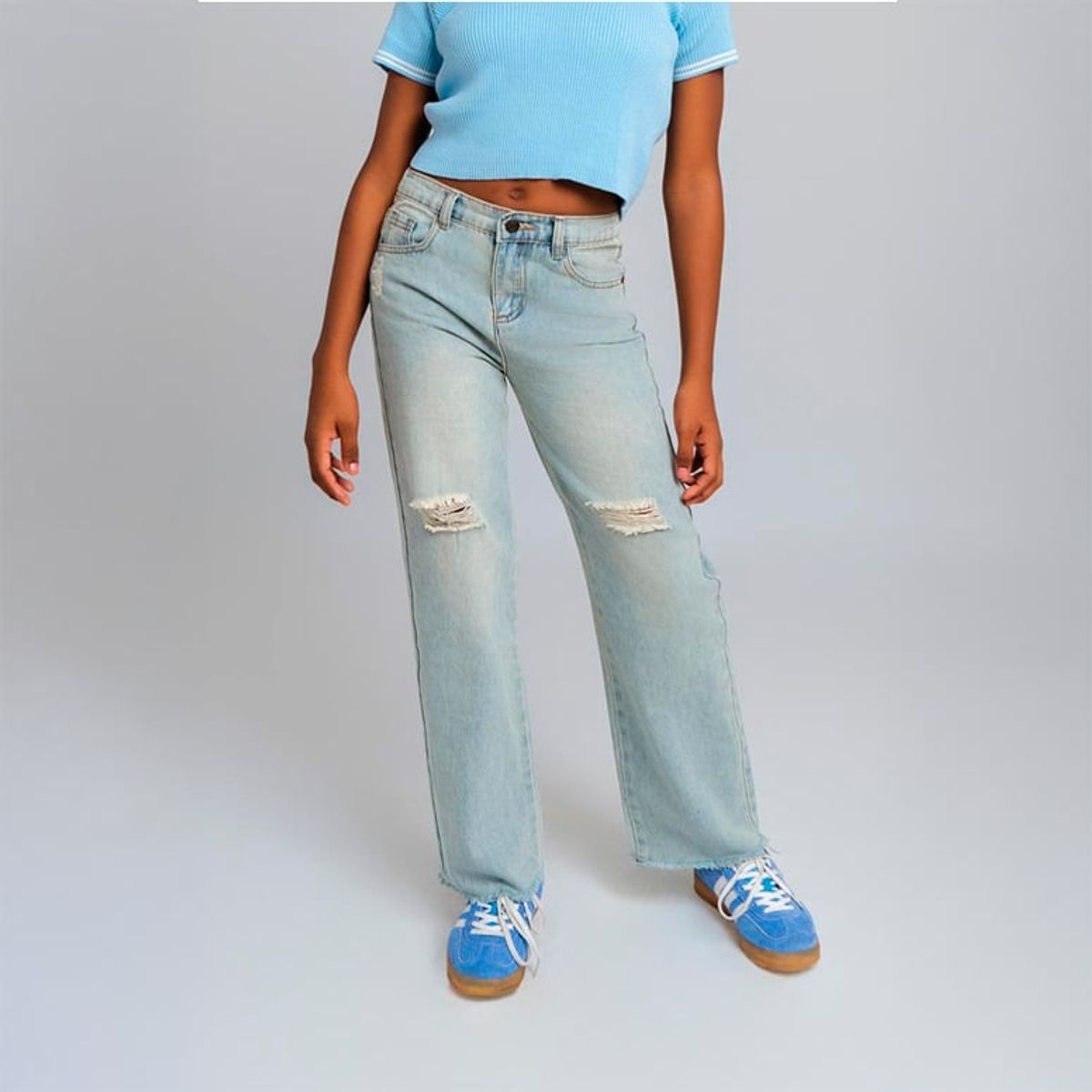 QTORSE - Jeans Noah para Niña Rotos