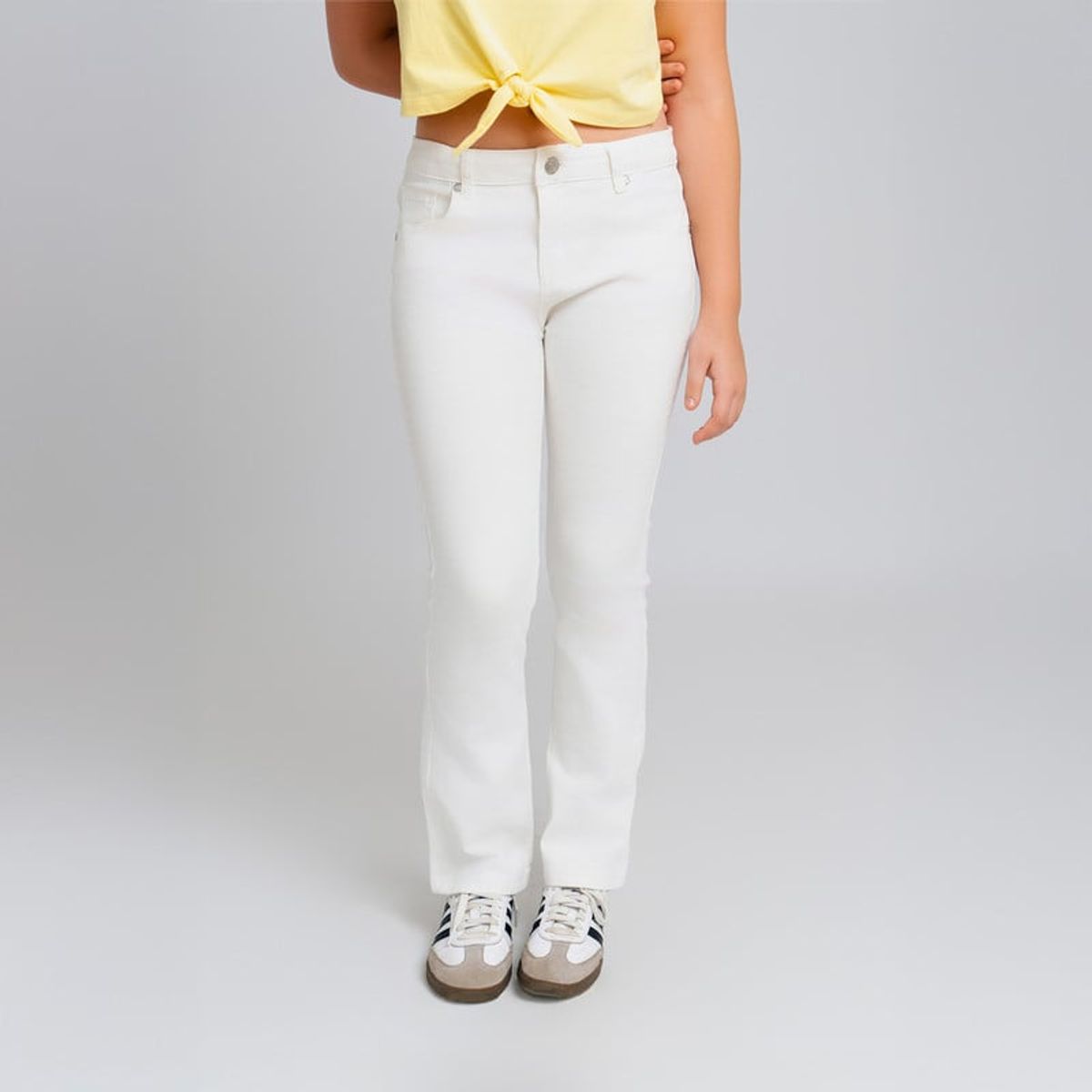 QTORSE - Jeans para Niña Luciana - Blanco