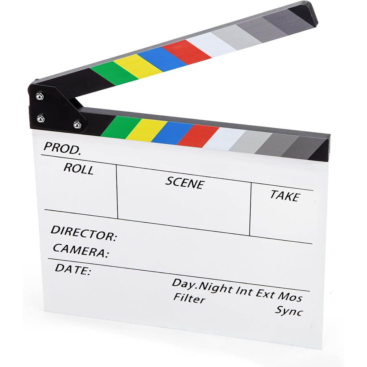 GENERICO - Claqueta de Madera Profesional para Cine y Video Reutilizable