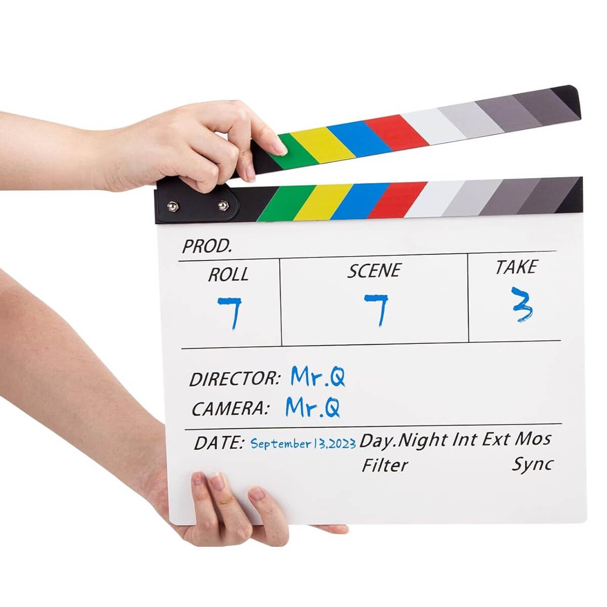 GENERICO - Claqueta de Madera Profesional para Cine y Video Reutilizable