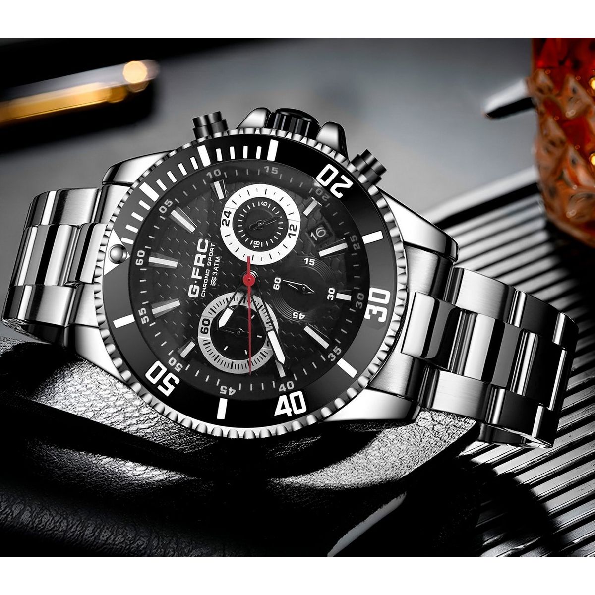 GFORCE - Reloj G-force H4232g Cronografo Funcional Acero + Estuche