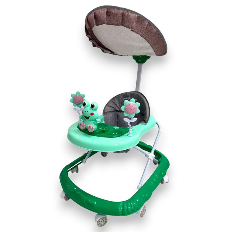KIDSHOP - Caminador Sapito Para Bebe Llantas De Silicona Verde 313-B