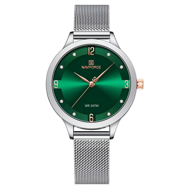 NAVIFORCE - Reloj Naviforce Casual Nf5023 Mujer Acero + Estuche
