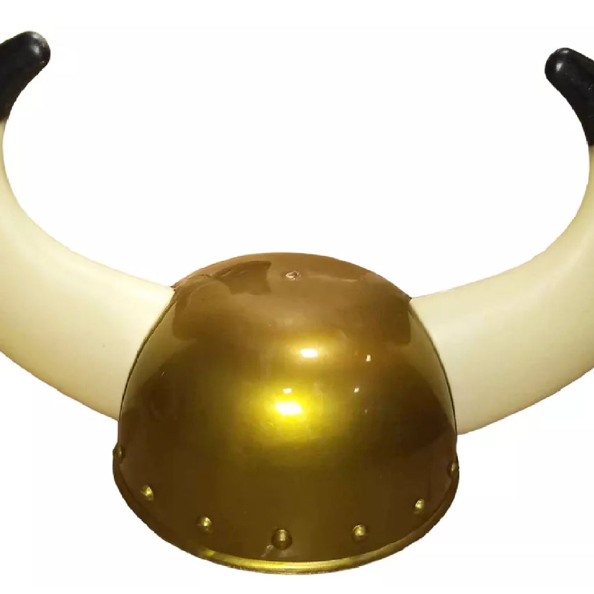 GENERICO - Casco Vikingo Medieval Con Cachos Accesorio Disfraz