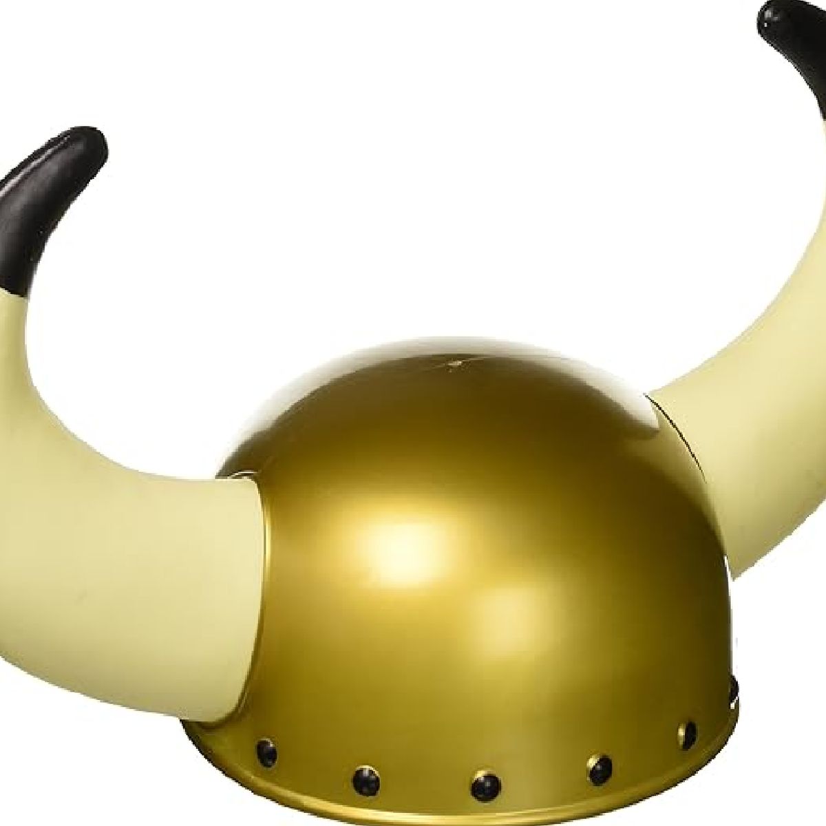 GENERICO - Casco Vikingo Medieval Con Cachos Accesorio Disfraz