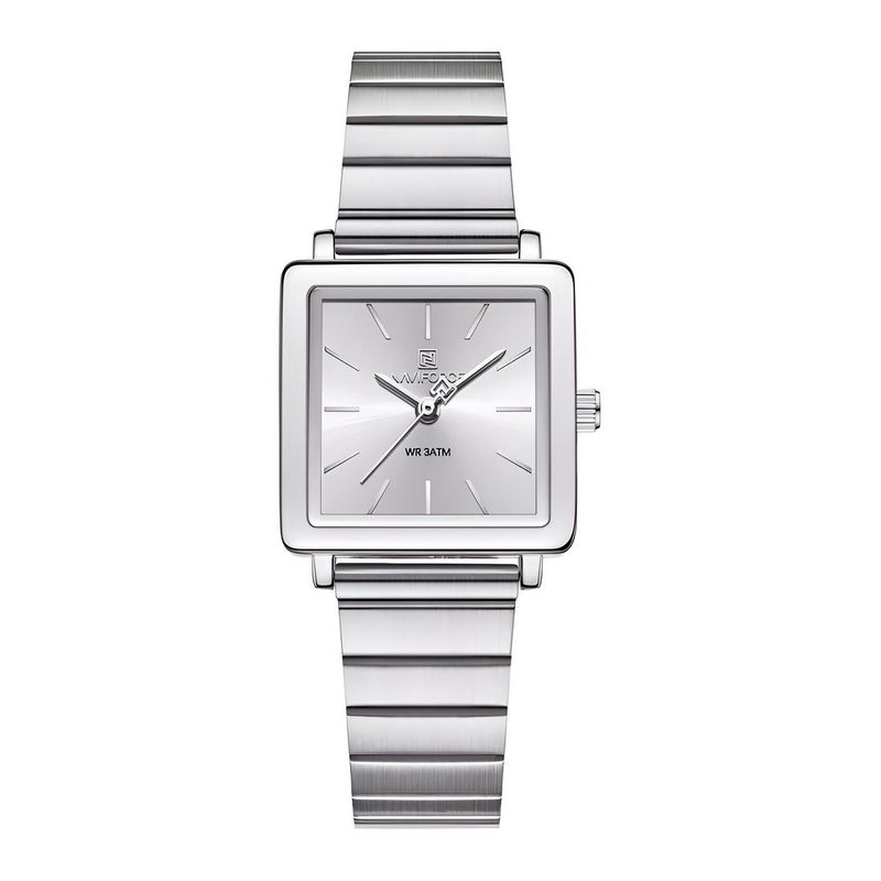 NAVIFORCE - Reloj Naviforce Casual Nf5048 Mujer Acero + Estuche
