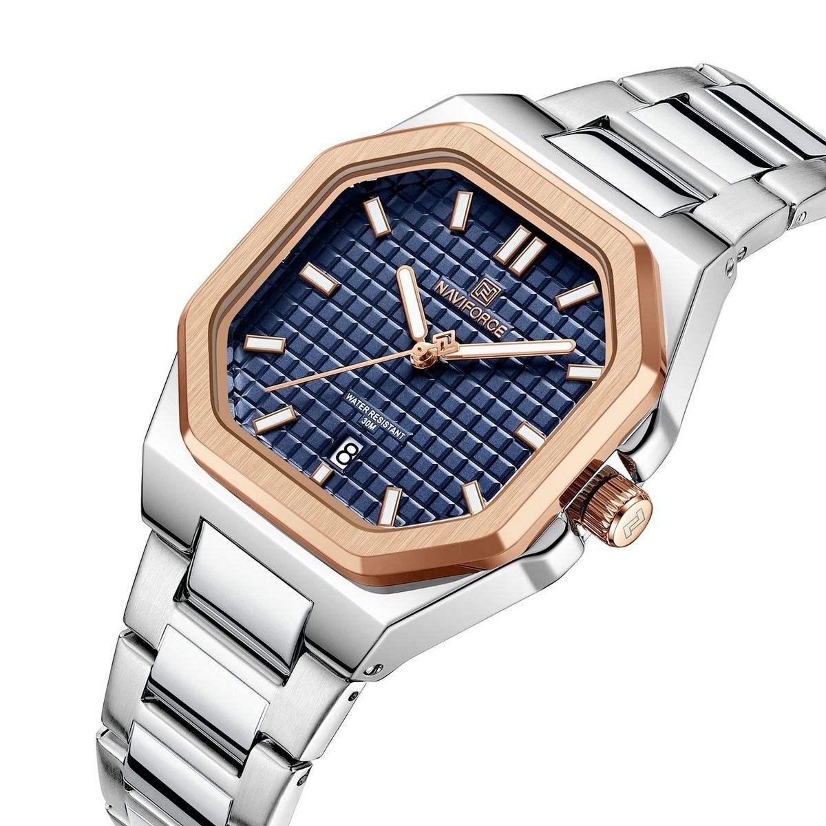 NAVIFORCE - Reloj Naviforce Casual Nf5053 Mujer Acero + Estuche