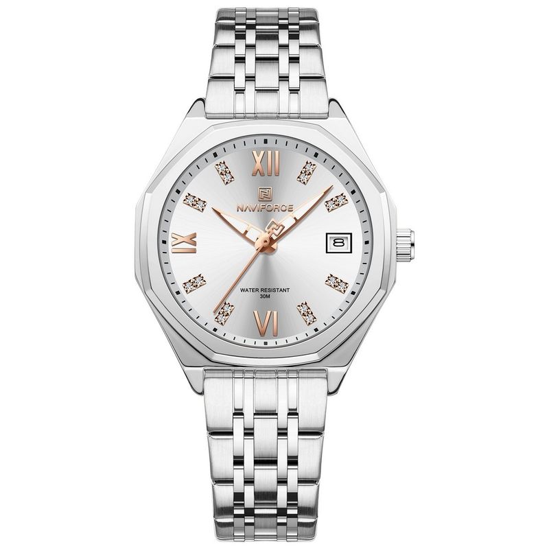 NAVIFORCE - Reloj Naviforce Casual Nf5052 Mujer Acero + Estuche