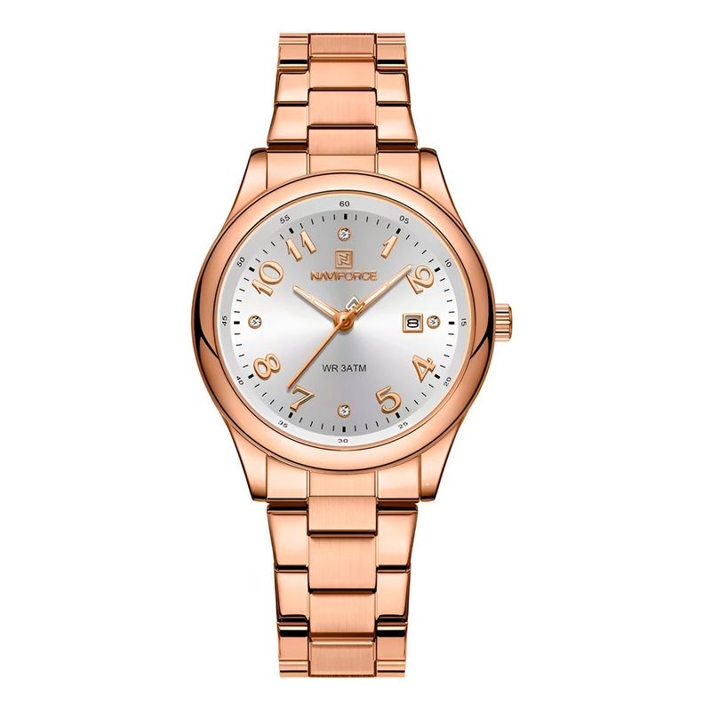 NAVIFORCE - Reloj Naviforce Casual Nf5059 Mujer Acero + Estuche